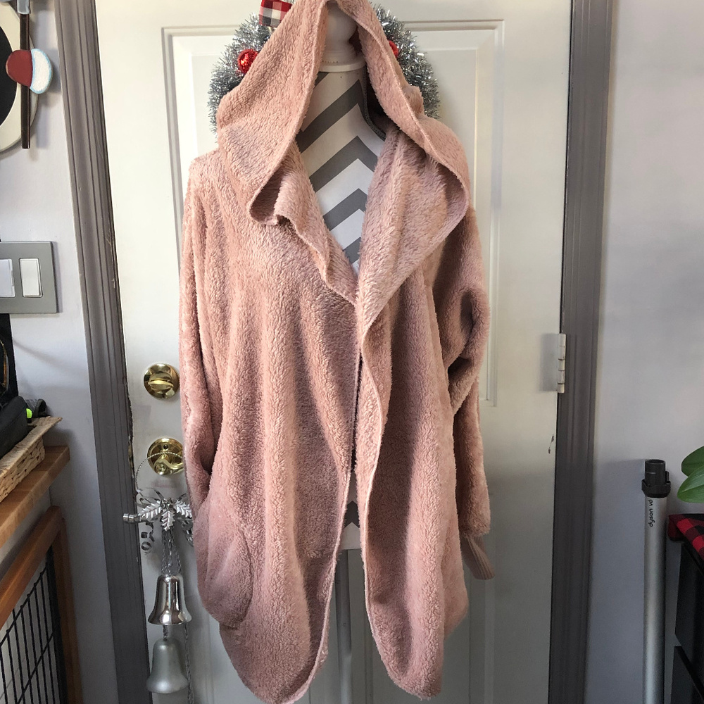 Super Soft Blush Mauve Sherpa Jacket